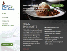 Tablet Screenshot of forcesalesgroup.com